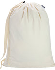 Canvas Laundry Bag with shoulder Strap 24"W x 29"H, Large Drawstring Dirty Clothes Bag Washable Laundry Sack for College Dorm, Travel, Home, Camp HRS19 (Beige)