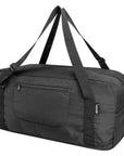 HOLYLUCK Foldable Travel Duffel Bag For Women & Men Luggage Great for Gym - large black HLC408