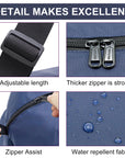HOLYLUCK Foldable Travel Duffel Bag For Women & Men Luggage Great for Gym - large navy blue HLC408