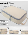 2 Set Extra Large Compression Packing Cubes for Travel Beige HRS07