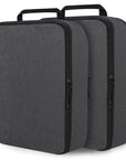 2 Set Extra Large Compression Packing Cubes for Travel Black HRS07