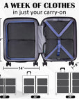 2 Set Compression Bags Travel Cubes for Packing Suitcase Organizer Bags Set Black HRS06