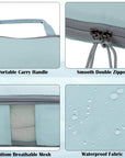 2 Set Compression Bags Travel Cubes for Packing Suitcase Organizer Bags Set Blue HRS06