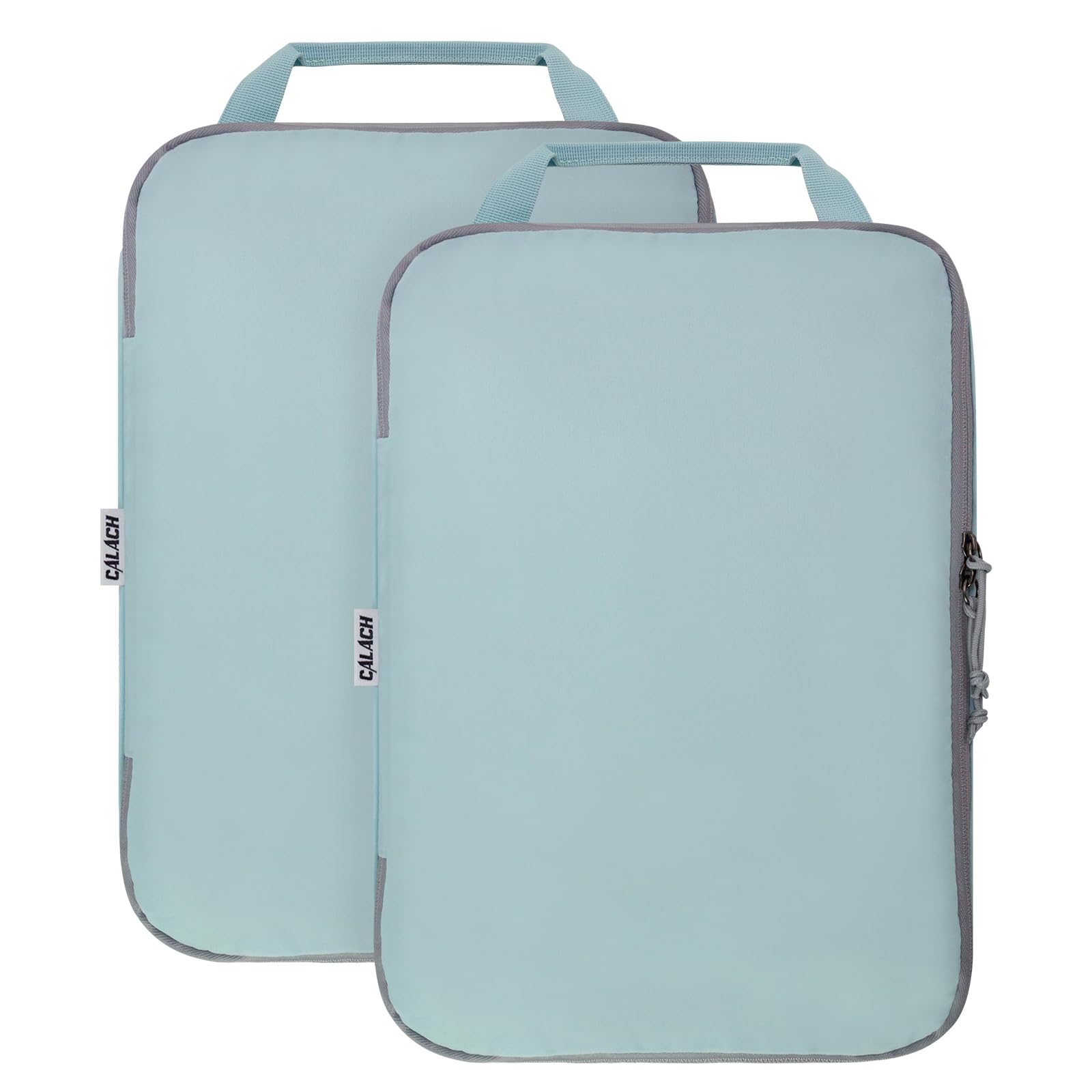 2 Set Compression Bags Travel Cubes for Packing Suitcase Organizer Bags Set Blue HRS06