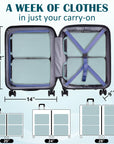 2 Set Extra Large Compression Packing Cubes for Travel Blue HRS07