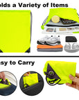 2PCS Drawstring Bags Bulk, String Backpack Bright Yellow HRS10