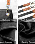 Kitchen Chef Apron 6 Pockets Black HLC062
