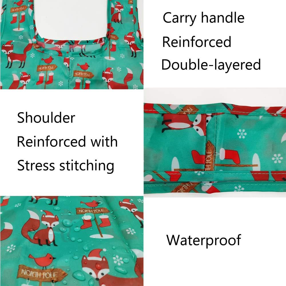 5 Pack Tote Bags Bulk Nylon Bags Cute Fox