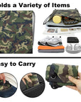 2PCS Drawstring Bags Bulk, String Backpack Bright Green Camo HRS10