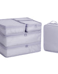 6 Set Travel Packing cubes luggage Organizer Waterproof Shoe Bag Grey HLC019