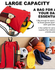 Outdoor Sport Gym Sack Waterproof Drawstring Backpack Bag Red HLC005