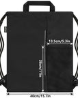 Outdoor Sport Gym Sack Waterproof Drawstring Backpack Bag HLC005