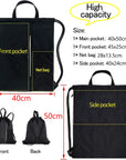 Outdoor Sport Gym Sack Waterproof Drawstring Backpack Bag HLC005