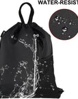 Outdoor Sport Gym Sack Waterproof Drawstring Backpack Bag HLC005