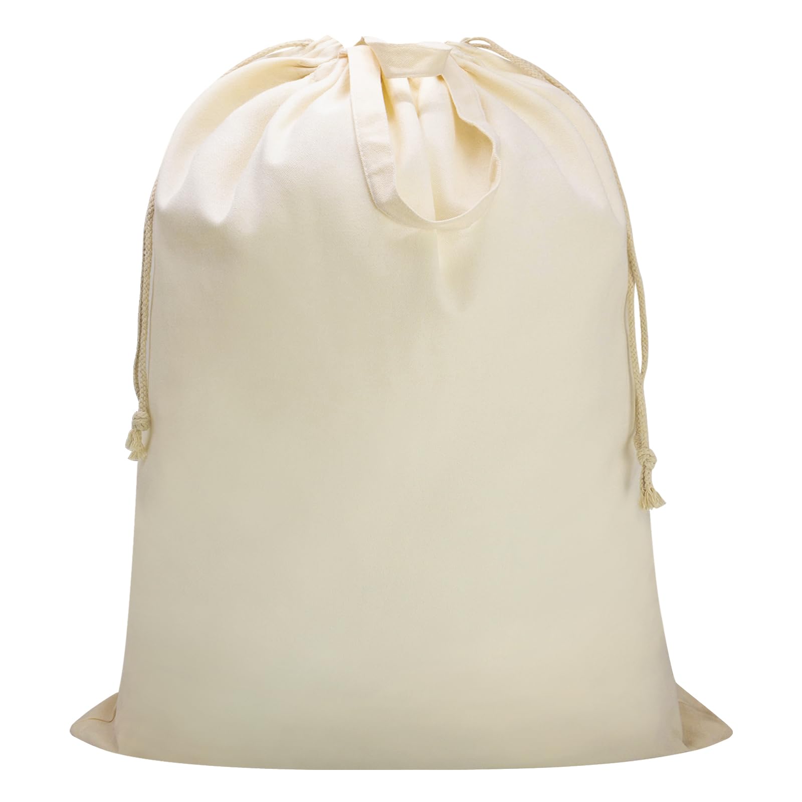 Canvas Laundry Bag, Cotton Laundry Bag with Handles & Drawstring HLC071-XL