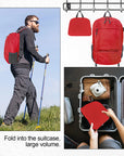 HOLYLUCK 20L lightweight packable Hiking Daypack Foldable Backpack HLC410 Red
