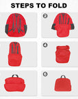 HOLYLUCK 20L lightweight packable Hiking Daypack Foldable Backpack HLC410 Red