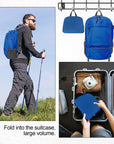 HOLYLUCK 20L lightweight packable Hiking Daypack Foldable Backpack HLC410 Blue