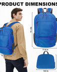 HOLYLUCK 20L lightweight packable Hiking Daypack Foldable Backpack HLC410 Blue