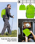 HOLYLUCK 20L lightweight packable Hiking Daypack Foldable Backpack HLC410 Green