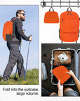 HOLYLUCK 20L lightweight packable Hiking Daypack Foldable Backpack HLC410 Orange