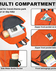 HOLYLUCK 20L lightweight packable Hiking Daypack Foldable Backpack HLC410 Orange