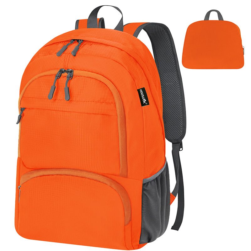 HOLYLUCK 20L lightweight packable Hiking Daypack Foldable Backpack HLC410 Orange