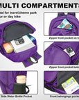 HOLYLUCK 20L lightweight packable Hiking Daypack Foldable Backpack HLC410 Purple