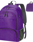 HOLYLUCK 20L lightweight packable Hiking Daypack Foldable Backpack HLC410 Purple