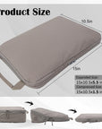 2 Set Compression Bags Travel Cubes for Packing Suitcase Organizer Bags Set Khaki HRS06