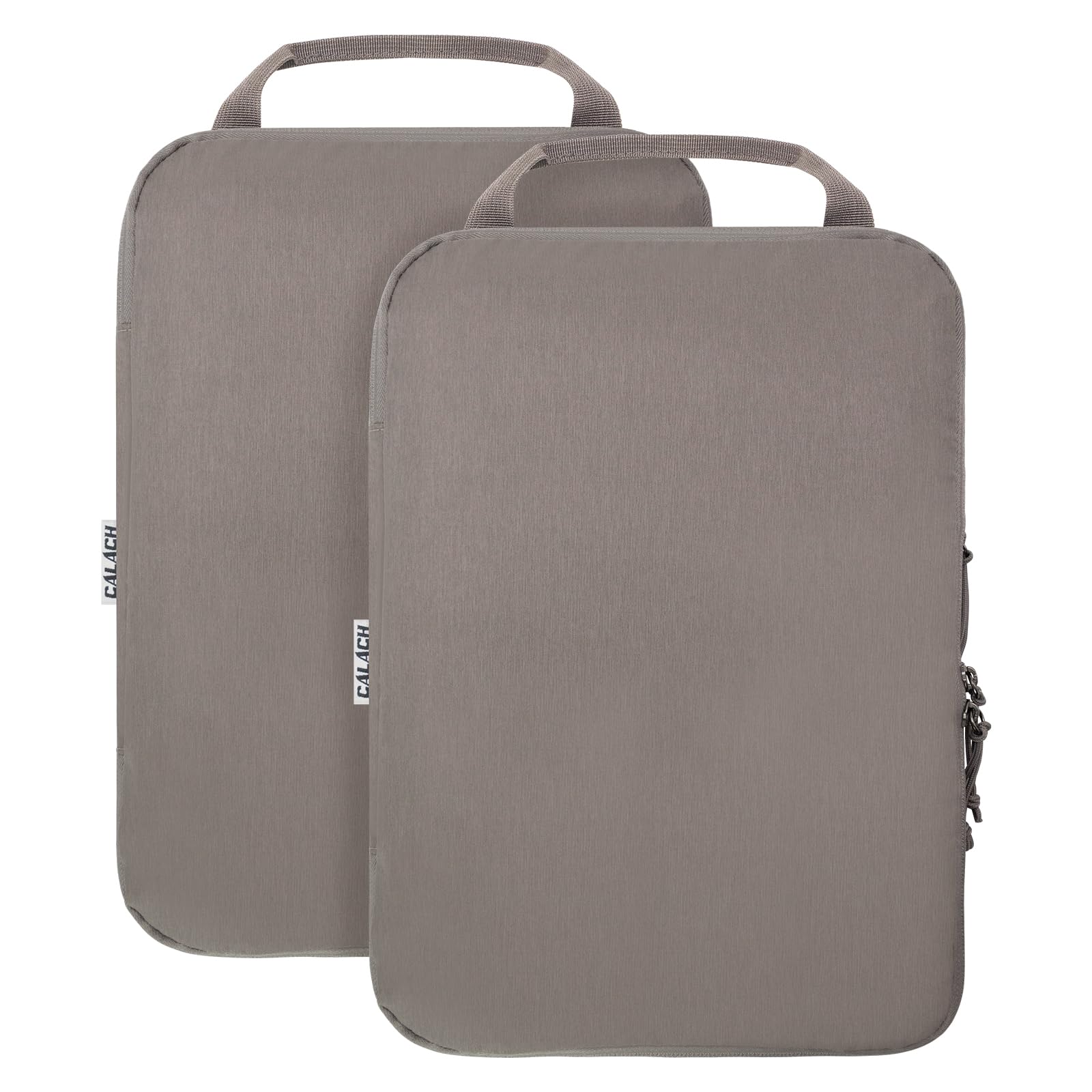 2 Set Compression Bags Travel Cubes for Packing Suitcase Organizer Bags Set Khaki HRS06