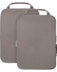 2 Set Compression Bags Travel Cubes for Packing Suitcase Organizer Bags Set Khaki HRS06