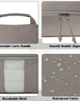 2 Set Extra Large Compression Packing Cubes for Travel Khaki HRS07