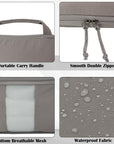 2 Set Compression Bags Travel Cubes for Packing Suitcase Organizer Bags Set Khaki HRS06