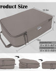 2 Set Extra Large Compression Packing Cubes for Travel Khaki HRS07