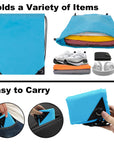 2PCS Drawstring Bags Bulk, String Backpack Bright Light Blue HRS10