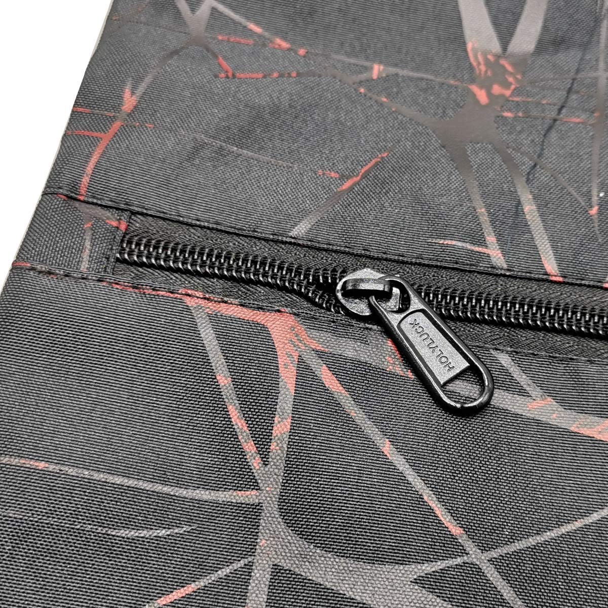 Outdoor Sport Gym Sack Waterproof Drawstring Backpack Bag Metallic-black HLC001
