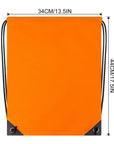 2PCS Drawstring Bags Bulk, String Backpack Orange HRS10