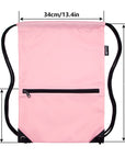 HOLYLUCK Drawstring Backpack Bag Sport Gym Sackpack Pink HLC001