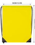 2PCS Drawstring Bags Bulk, String Backpack Yellow HRS10