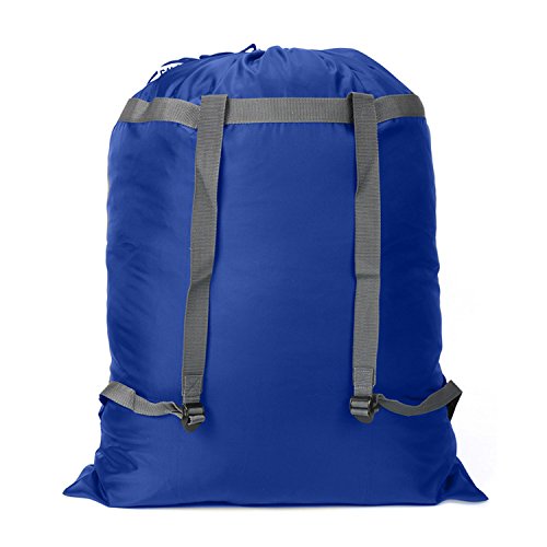 Laundry Bag Backpack 27” x 34” Sturdy Laundry Bag Blue HLC018