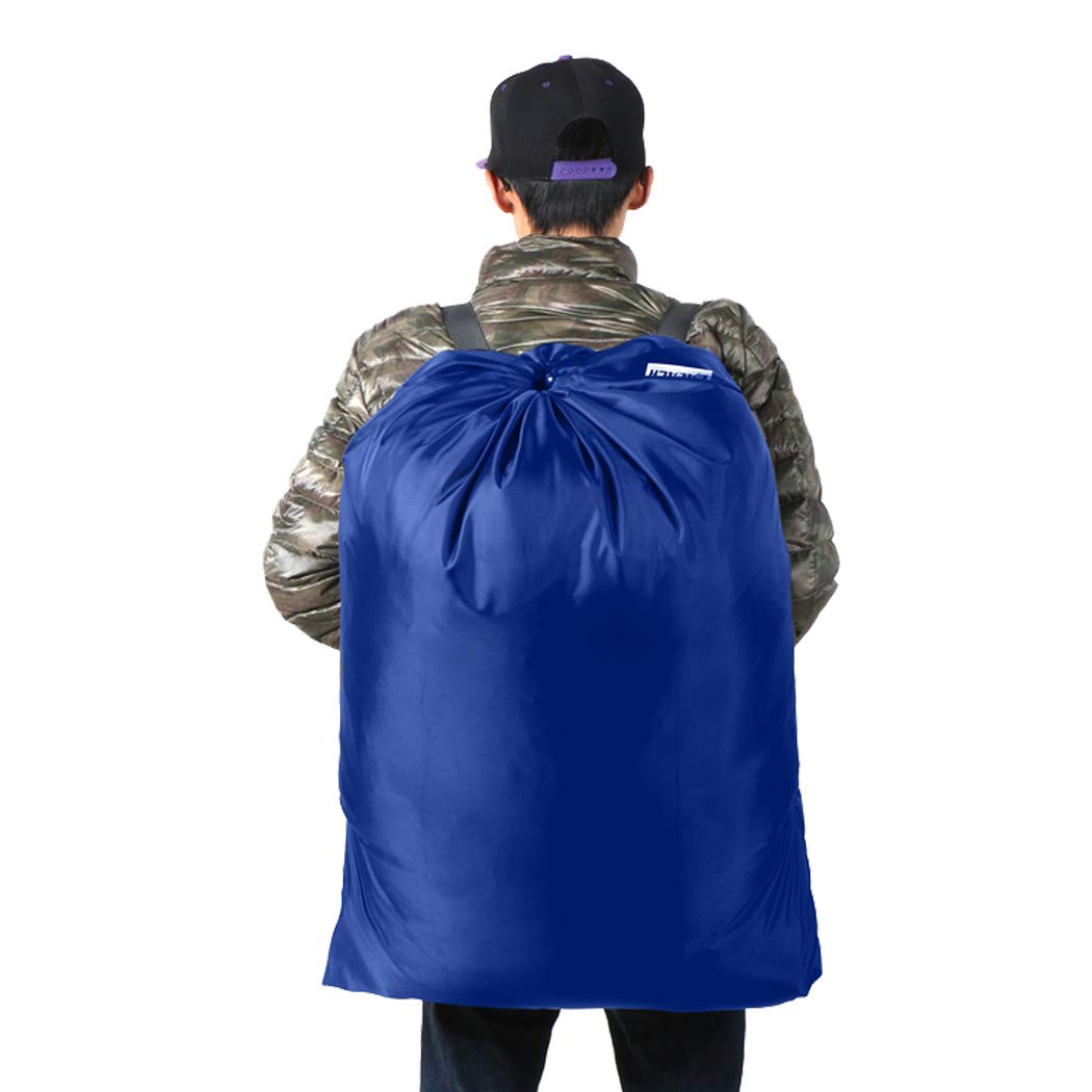 Laundry Bag Backpack 27” x 34” Sturdy Laundry Bag Blue HLC018