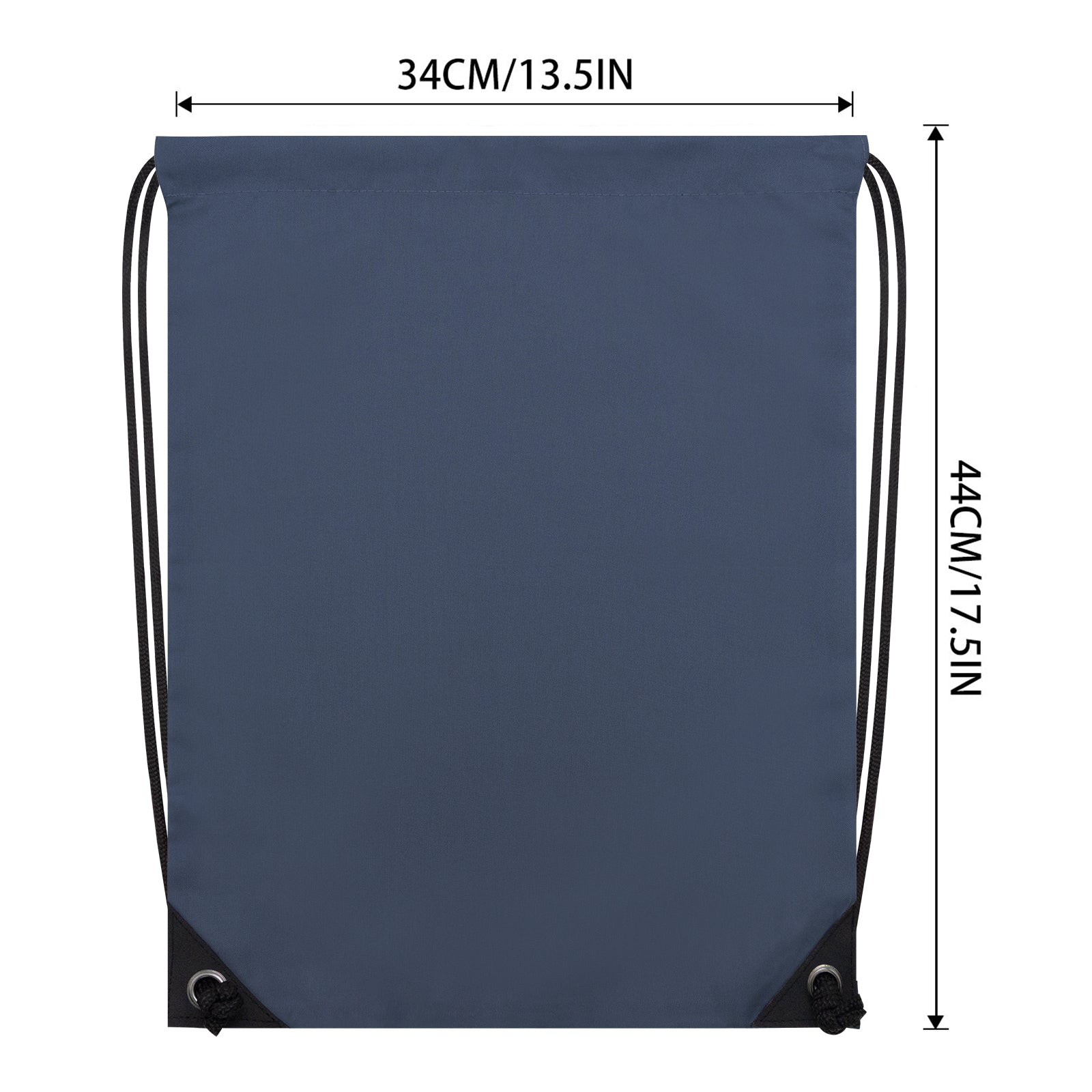 2PCS Drawstring Bags Bulk, String Backpack Navy Blue HRS10