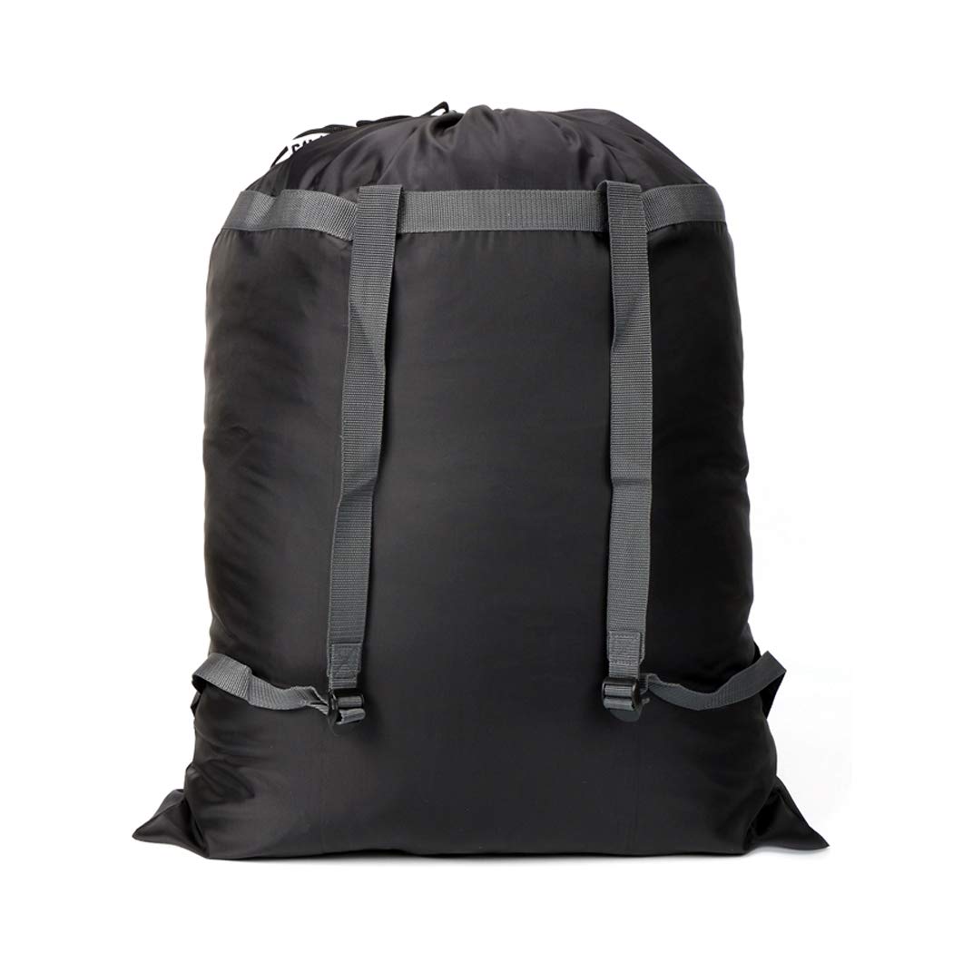 Black Extra Large Laundry Bag Backpack(BLACK) HLC018