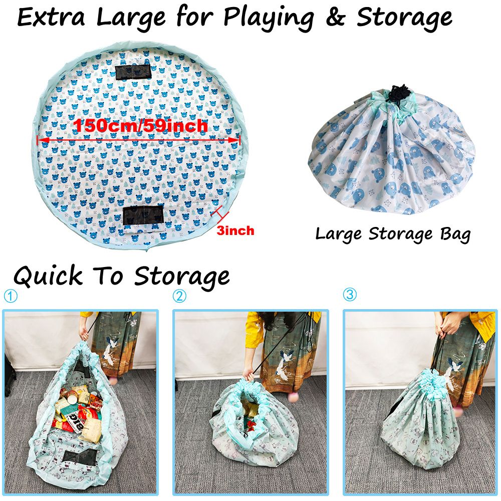 Toy Storage Bag and Play Mat