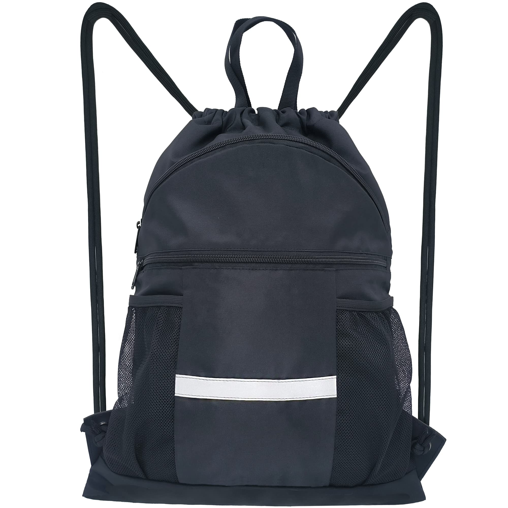 Shoe Compartment Womens Gym Backpacks Drawstring Backpack