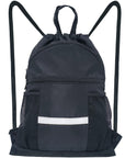 Drawstring Backpack Sports Gym Bag with Shoe Compartment HLC048