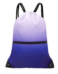 Drawstring Backpack Bag Sport Gym Sackpack Gradient Purple HLC001
