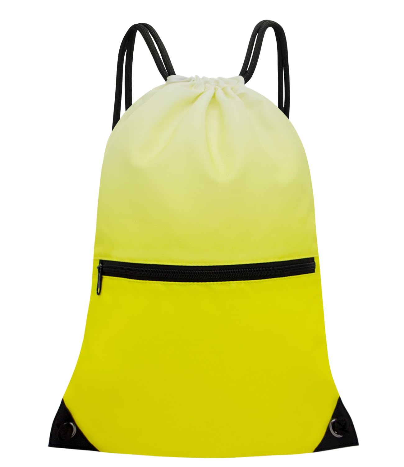 Drawstring Backpack Bag Sport Gym Sackpack Gradient Yellow HLC001