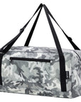 Foldable Travel Duffel Bag For Women & Men Luggage Great for Gym (arctic camo) HLC008